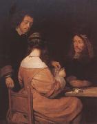 TERBORCH, Gerard The Card-Players (mk08) china oil painting reproduction